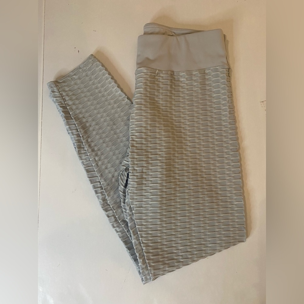 TikTok Gray Honeycomb Butt-Lifting Leggings 2XL
